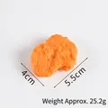 Realistic fake fried chicken nugget model 5.5x4cm for food display and props - Realistic Chicken Nugget without Keyring