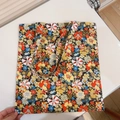 T-12 Black Background with Red Yellow Floral
