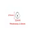 Polished silver heart lock pendant, 17mm x 12mm stainless steel DIY charm in mirror finish - Polished Heart Lock 12x17mm / Steel