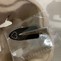 Elegante fermaglio nero per capelli con motivo a cuore in strass scintillanti - Cuore Nero