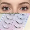 Faux cils inférieurs en grappes denses pour look yeux de serpent, pack grande capacité - Cils Inférieurs Style Serpent