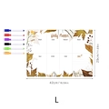 Weekly magnetic acrylic planner 42x29cm with autumn leaves design and six colored markers - TYU099 Large Autumn Leaves (With 6 Pens)