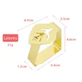 Gold leaf-shaped stainless steel tablecloth clip, weight 21g, dimensions 4.9x3.5x4.6cm - Leaf / Gold