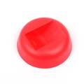 Base rotonda rossa per scatola espositiva di gioielli con pellicola PE - Base rotonda / Rosso