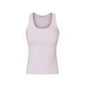 Pink slim fit sports tank top with built-in chest pads and racerback design - XS / Pink