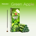 Mahendra green apple scented incense sticks with premium green packaging and holder - Green Apple