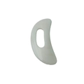 White crescent resin gua sha tool with ergonomic handle for full body massage - Medium / White