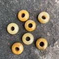 Natural yellow jade big hole abacus beads for handmade jewelry bracelets - Yellow Jade
