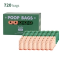 720 biologisch afbreekbare hondenpoepzakjes lavendelgeur, 48 rollen met dispenser - Boxed (Multi-Color) / Gemengde Kleuren 48 Rollen (720 Zakjes)