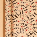 Christmas kraft wrapping paper rolls with red-nosed reindeer patterns for festive gifts - Christmas Series - Reindeer