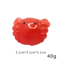 Detail of red glitter crab squeeze toy with dimensions 5.1cm x 5.1cm and 40g weight - Large Glitter Crab 40g