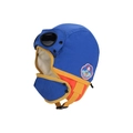 Blauwe winter vliegeniersmuts voor kinderen met fleecevoering, bril en warm gezichtsmasker - Blauw (2251-Blauw)