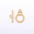 Golden stainless steel heart-shaped OT toggle clasp for creative jewelry DIY making - DY712-Small Heart Smooth / Gold