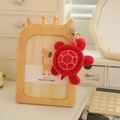Plush red sea turtle keychain with embroidered shell detail and silver metal clasp - Red Style (Style 37) / 10cm