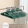 Gruccia verde pavone antiscivolo con protezione spalla e struttura solida rinforzata - Stile Prolungato (80g) / Verde Scuro