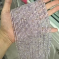 Faceted lavender amethyst beads strands in a hand for jewelry making diy projects - Grade B Light Ametrine 3mm