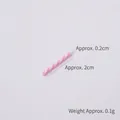 Rosa-weiße Mini-Tonstäbchen für DIY-Bastelarbeiten und Schleim, ca. 2 cm Länge - Schokoriegel (Klein) / 2.0cm / Rosa-weißes Schachbrett
