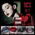 Set trucco gotico con unghie rosse, ombretto, polvere per labbra e sangue finto - Combinazione E