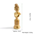Golden bust sculpture for jewelry display with 31cm height and metallic finish - Roman Column Goddess Bust (Gold)