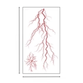 Halloween bloody vein waterproof temporary tattoo sticker model XB-009 17x9.5cm - Vein Tattoo XB-009