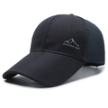 Donkerblauwe ademende mesh honkbalpet met Pahoda grafisch logo voor outdoor sporten - Marineblauw