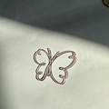 1 Papillon Or Rose