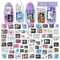Adesivi per unghie 3D F611 con statue d'arte classica e design David per manicure - F611 (Foglio Singolo)
