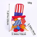 Patriotic gnome doll with American flag hat and stars and stripes design, 20cm height - Independence Day Short Leg Gnome Female