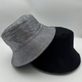 Detailed comparison of shimmering silver sequin and matte black bucket hats for daily wear - Silver Shimmer 2-Piece Set (10)