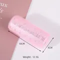 Pink self-adhesive hair roller 10cm x 4cm for bangs styling and volume creation - Large / Pink