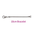 Minimalist silver snake chain bracelet 10cm adjustable with lobster clasp closure - 10cm / Silver