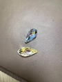 Rainbow AB crystal glass teardrop pendants for DIY necklaces and earring jewelry making - 10X20 Horizontal Hole Teardrop