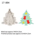 Christmas tree silicone mold for chocolate and soap making with star and bell details - Christmas Tree B (17-894) / Gray