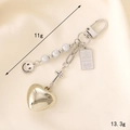 Silver Plated Heart + Tag Pendant