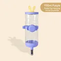 950ml purple hanging pet water dispenser with yellow rabbit ears for dogs and cats - Bunny Large 950ml / Purple