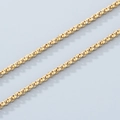 Catena a perle in acciaio inossidabile 304 dorato con finitura metallica per gioielleria - 2.5mm Colore Oro Lucido