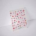 Pegatinas de uñas en relieve con motivos de rosas, planetas y conejos para manicura - TS-2106 Planeta de Rosas Nuevo Relieve
