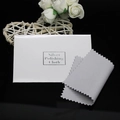 S925 Silver polishing cloth set with grey cleaning cloth and white envelope packaging - Silver Polishing Cloth / Gray
