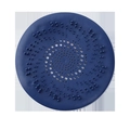 Copertura per scarico in silicone blu rotonda con texture e fori di drenaggio centrali - Tondo Blu