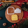 Mini Christmas sweater cookie cutter and stamp set for festive DIY baking treats - E3039-Sweater