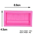Stampo in silicone rosa per fondente e decorazione torte, 8,9x4,5x1,5 cm - Stile 4 / Rosa