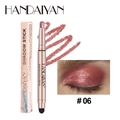 Dual-ended eyeshadow stick in shade #06 with shimmering rose gold finish and soft brush - Size 6