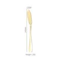 Minimalistisches 145mm Buttermesser aus goldpoliertem Edelstahl für Marmelade - Gold