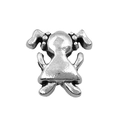 Silver girl charm bead made of alloy for DIY bracelets and jewelry making - 1pc Little Girl