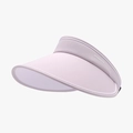 Foldable light purple sun visor with wide brim and white side lettering for summer outdoor - Adjustable / Purple