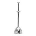 Telescopic 304 stainless steel ball tea infuser with press handle in silver finish - Conical Tea Strainer