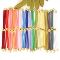 18k gold clasp 3mm Milanese nylon rope bracelets available in seventeen vibrant colors - Nylon Cord / US 1