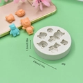 Silicone bear mold for DIY fondant and chocolate baking, 2.71-inch round white design - Multi-Cavity Mini Bear Style (3)