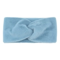Fascia incrociata in finta pelliccia celeste morbida fascia invernale per capelli - Blu