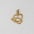 Vintage golden stethoscope heart pendant necklace made of stainless steel with polished finish - Stethoscope / Gold